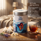 Dear Nari Calm Ritual – Restorative Sleep & Stress Relief Tea for Women | 30 Tea Bags