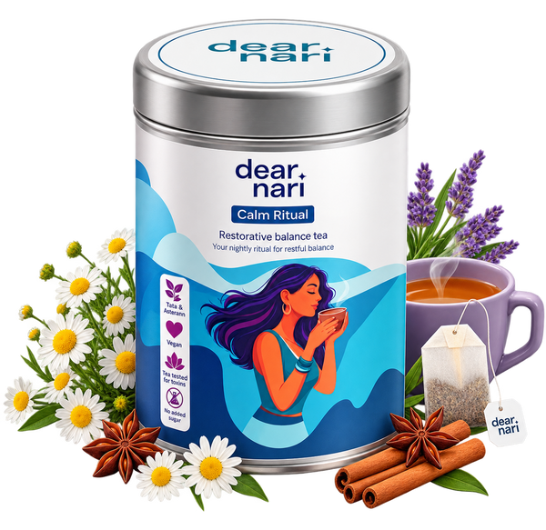 Dear Nari Calm Ritual – Restorative Sleep & Stress Relief Tea for Women | 30 Tea Bags