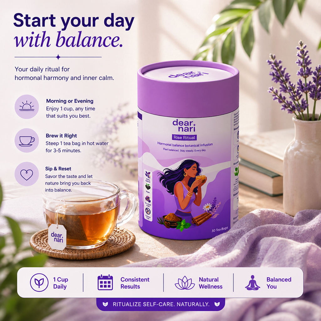 Dear Nari Rise Ritual – Hormonal Balance Tea for Women | 30 Tea Bags