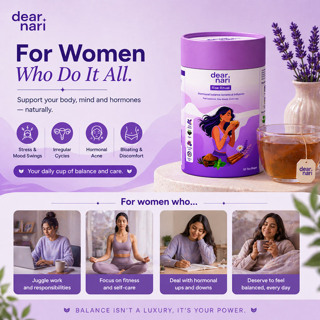 Dear Nari Rise Ritual – Hormonal Balance Tea for Women | 30 Tea Bags